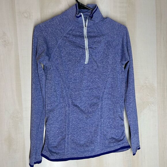 Athleta‎ purple heather pullover long sleeve, size medium - Picture 1 of 16